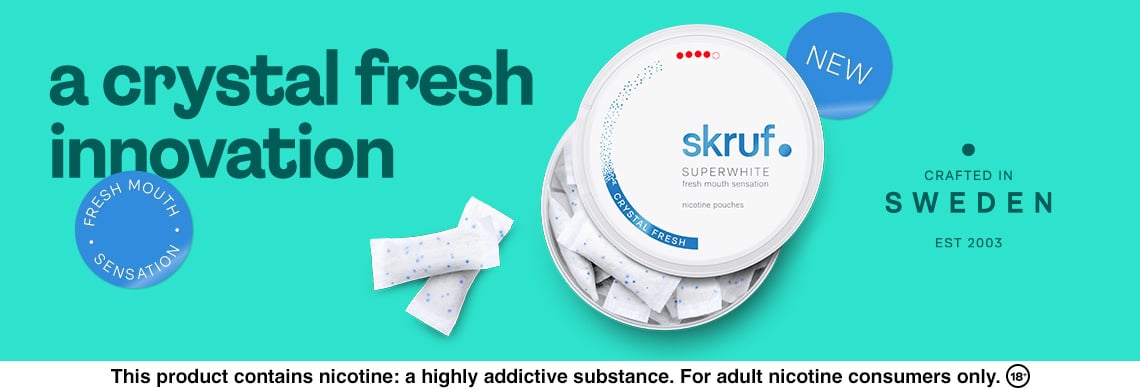 Skruf Superwhite Crystal Fresh Extra Stark