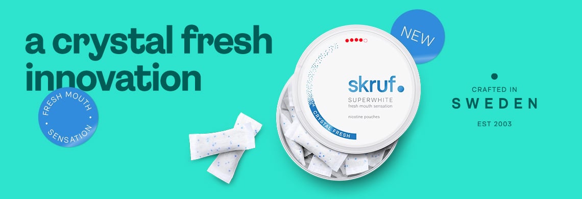 Skruf Superwhite Crystal Fresh Extra Stark