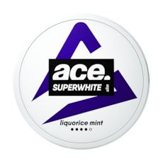 Ace Superwhite Liquorice Slim Extra Stark