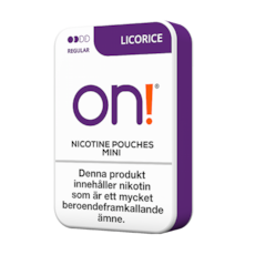 On! Licorice 3mg Mini Light