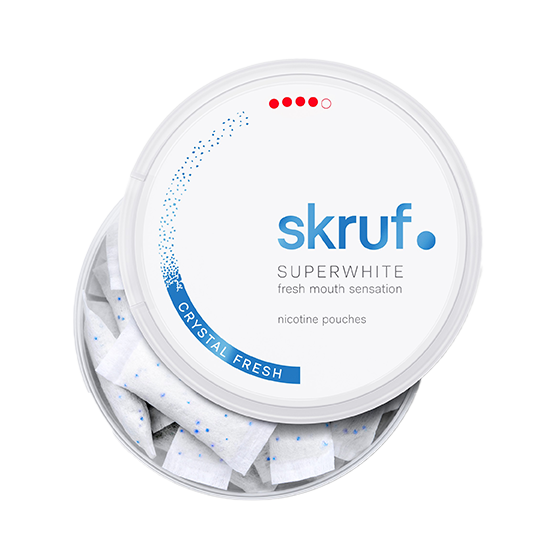 Skruf Superwhite Crystal Fresh Extra Stark