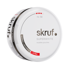 Skruf Superwhite No.58 Nordic Liquorice Xtra Stark
