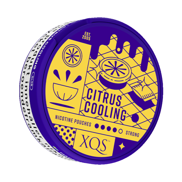 XQS Citrus Cooling Slim Extra Strong Nicotine Pouches
