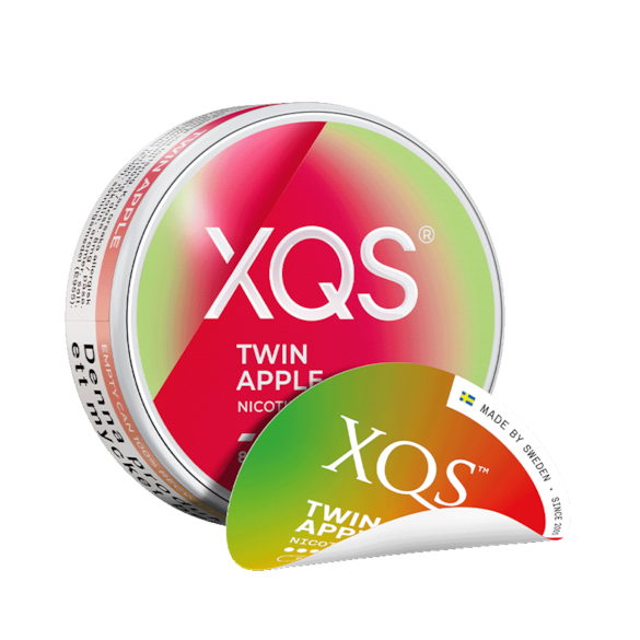 XQS Twin Apple Slim Extra Stark Nikotinbeutel