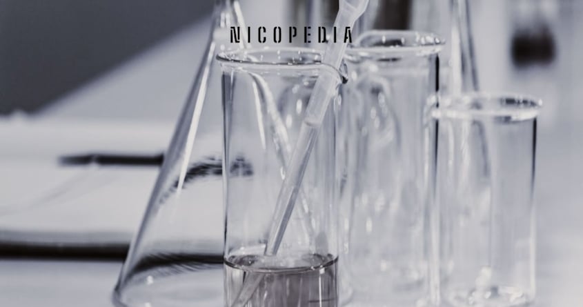 Nikotin-Teströhrchen in einem Laboratorium