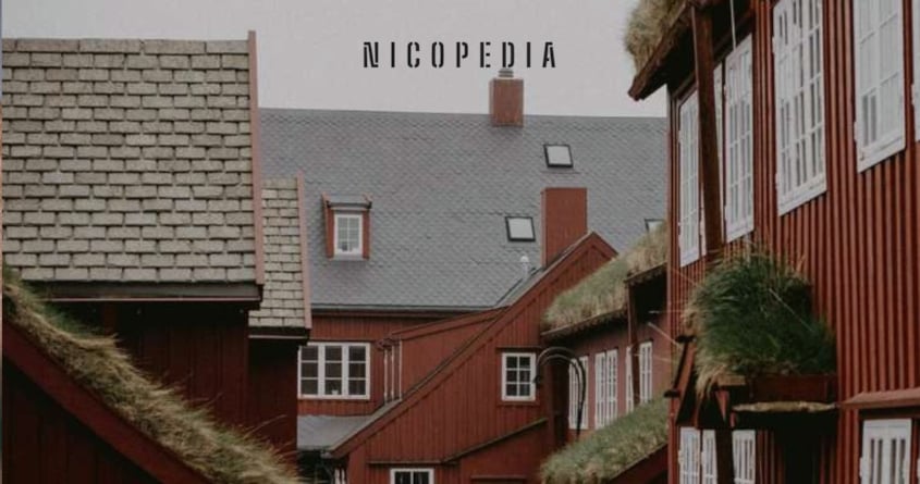 Alte skandinavische Holzhäuser, dort, wo Snus erfunden wurde.