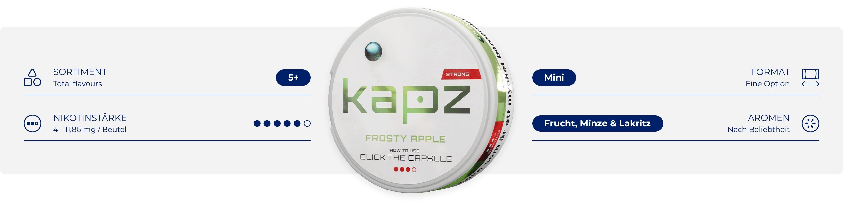 kapz nikotinbeutel produktdetails