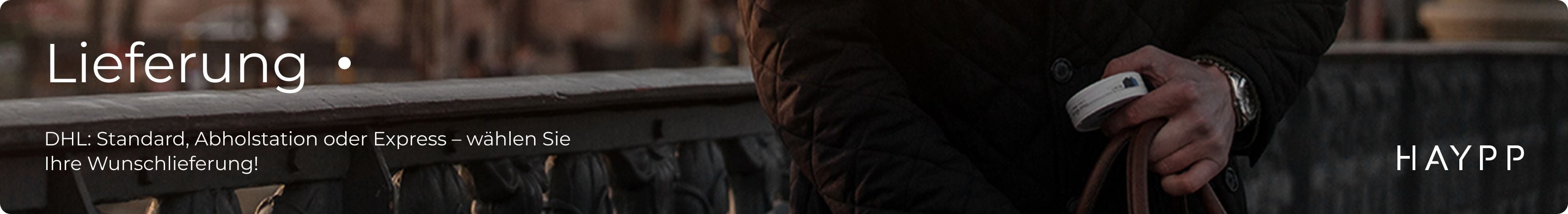 Infobanner Lieferung