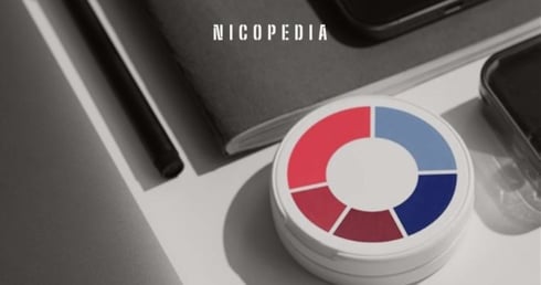 Snus-Dose mit einem Diagramm