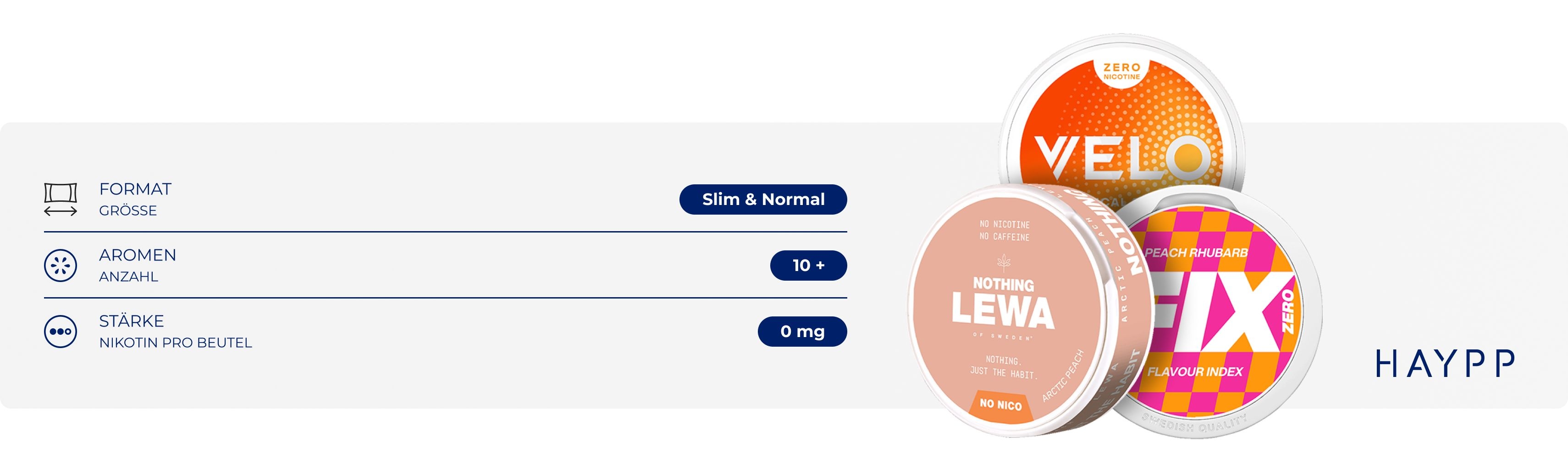 Nikotinfreier Frucht-Snus
