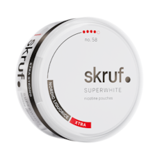 Skruf Superwhite No.58 Nordic Liquorice Xtra Stark