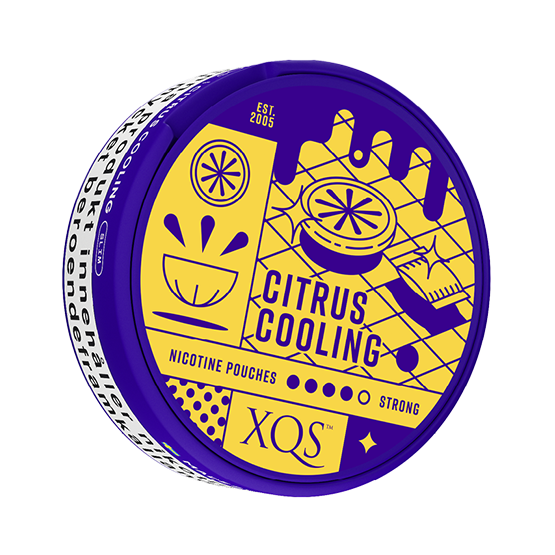 XQS Citrus Cooling Slim Extra Strong Nicotine Pouches