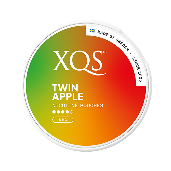 XQS Twin Apple Slim Extra Stark Nikotinbeutel