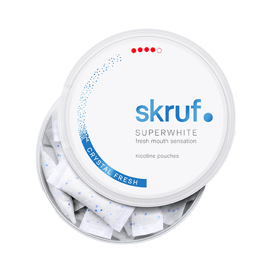 Skruf Superwhite Crystal Fresh Extra Stark