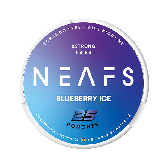 Neafs Nicotine Pouches Blueberry Ice (€3.79/st) Slim Ultra Strong