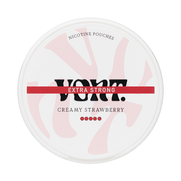 Vont Creamy Strawberry (€3.49/st) Slim Extra Strong