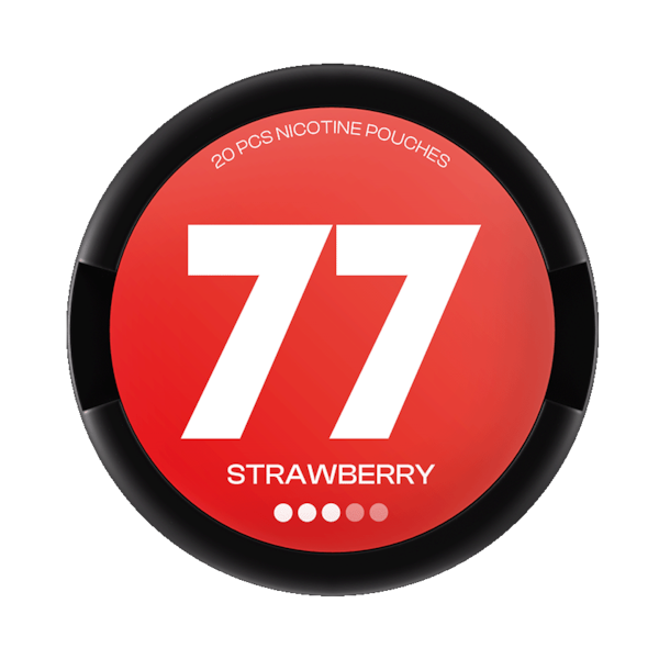 77 Nicotine Pouches Strawberry (€3.69/st) Slim Extra Strong