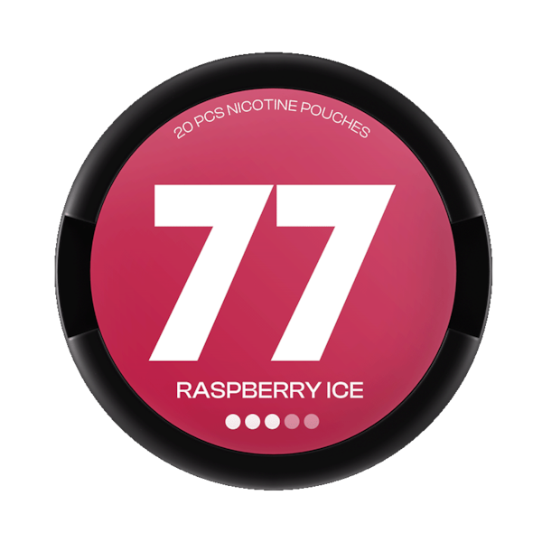 77 Nicotine Pouches Raspberry Ice (€3.69/st) Slim Extra Strong