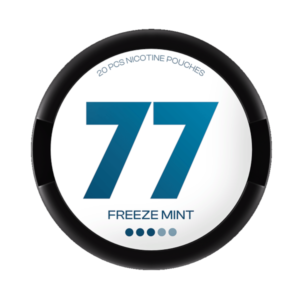 77 Nicotine Pouches Freeze Mint (€3.69/st) Slim Extra Strong