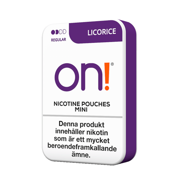 On Licorice Mini (€3.49/st) Mini Less Intense