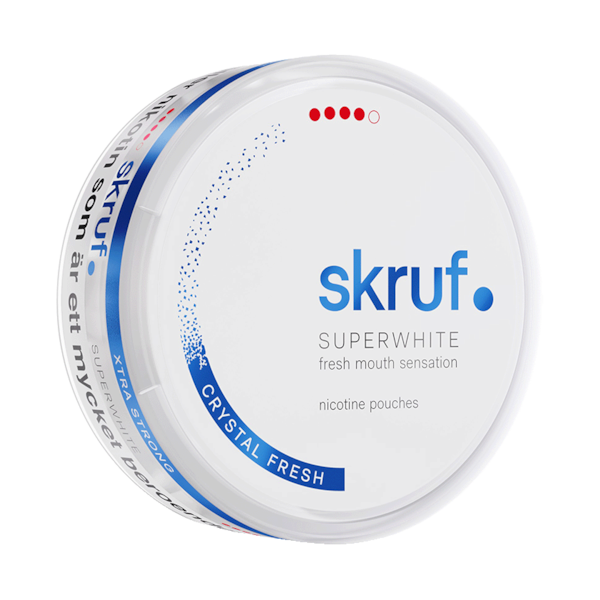 Skruf Super White Crystal Fresh (€0.99/st) Slim Extra Strong
