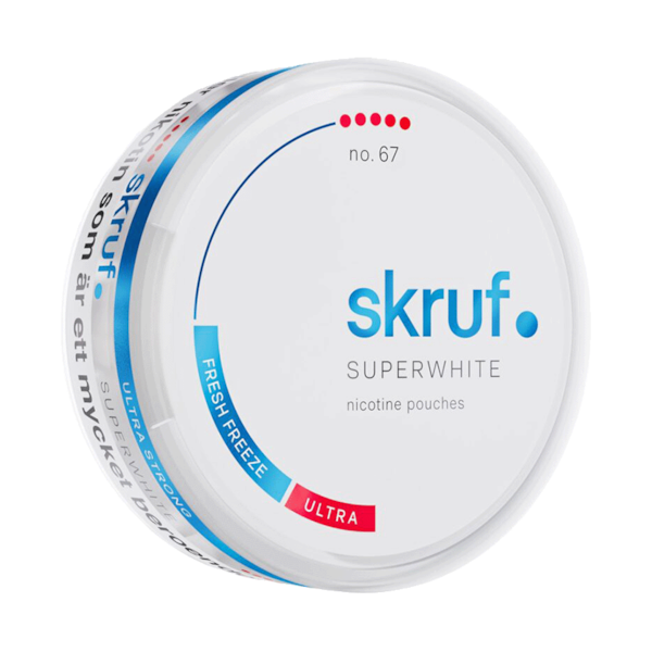 Skruf Super White Fresh (€3.29/st) Slim Extra Strong