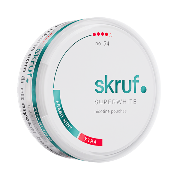 Skruf Super White Fresh (€3.29/st) Slim Extra Strong