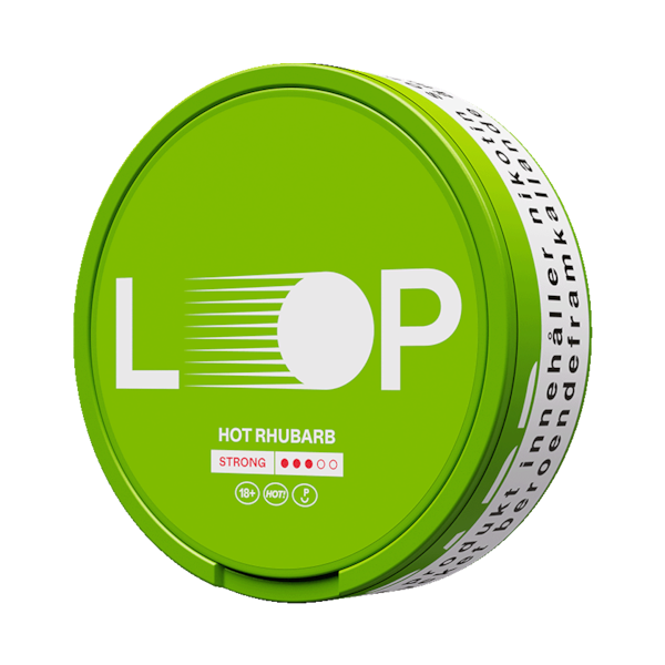 Loop Hot Rhubarb (€3.37/st) Slim Extra Strong