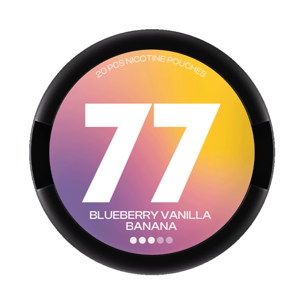77 Nicotine Pouches Blueberry Vanilla (€3.69/st) Slim Extra Strong