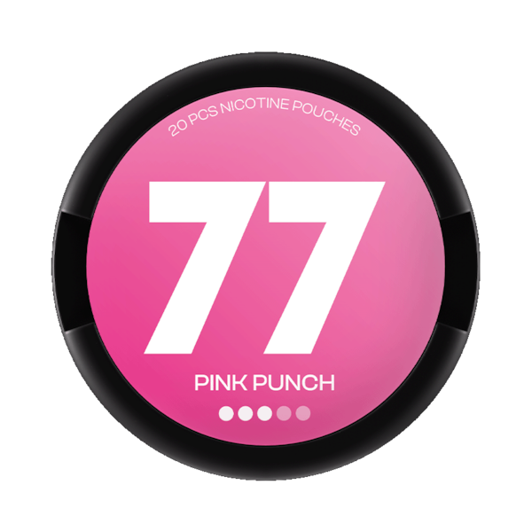 77 Nicotine Pouches Pink Punch (€3.69/st) Slim Extra Strong