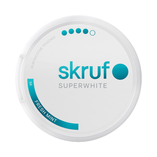 Skruf Super White Fresh (€3.37/st) Slim Extra Strong