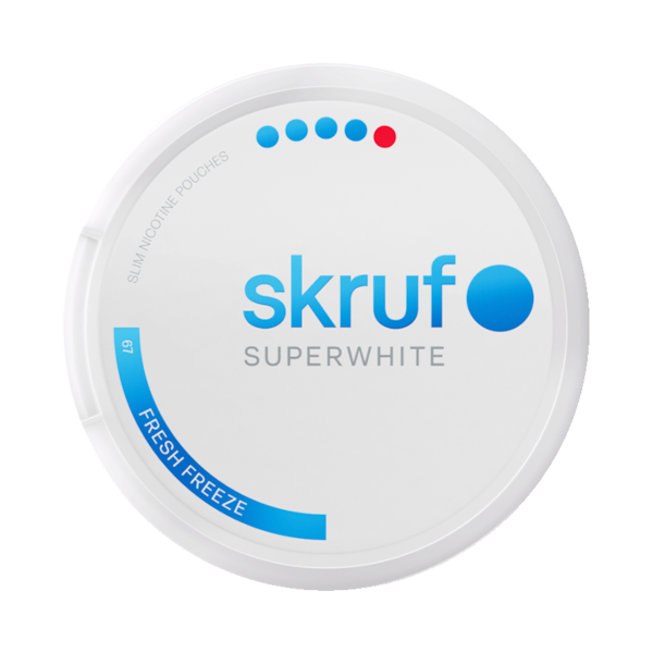 Skruf Super White Fresh (€3.37/st) Slim Extra Strong