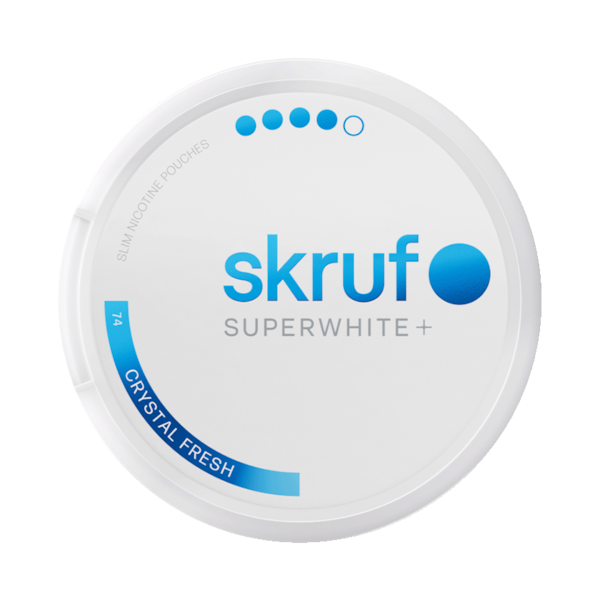 Skruf Super White Crystal Fresh (€3.37/st) Slim Extra Strong