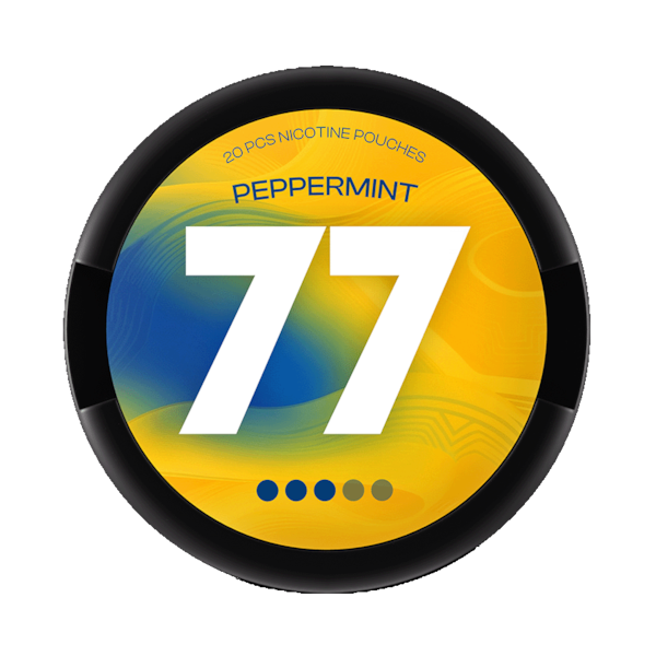 77 Nicotine Pouches Peppermint , (€3.69/st) Slim Extra Strong