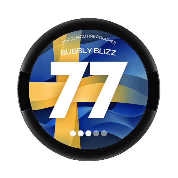 77 Nicotine Pouches Bubbly Blizz (€3.69/st) Slim Extra Strong