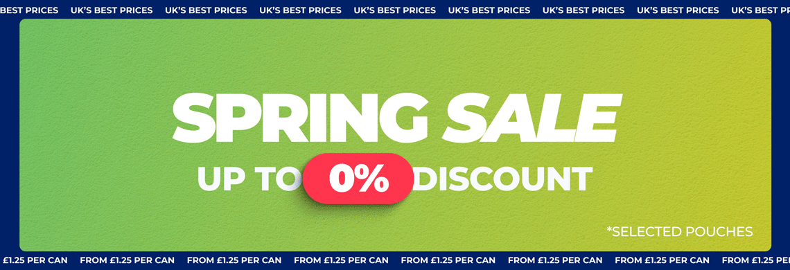 Up to 50% off selected pouches