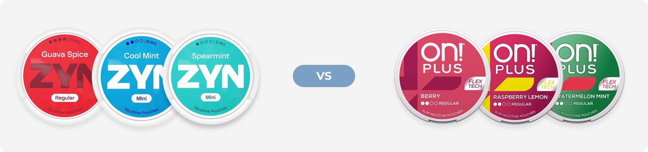 Zyn vs On!: flavour options