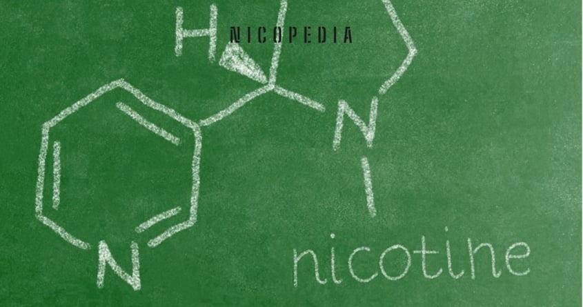 Image of nicotine's chemical structure