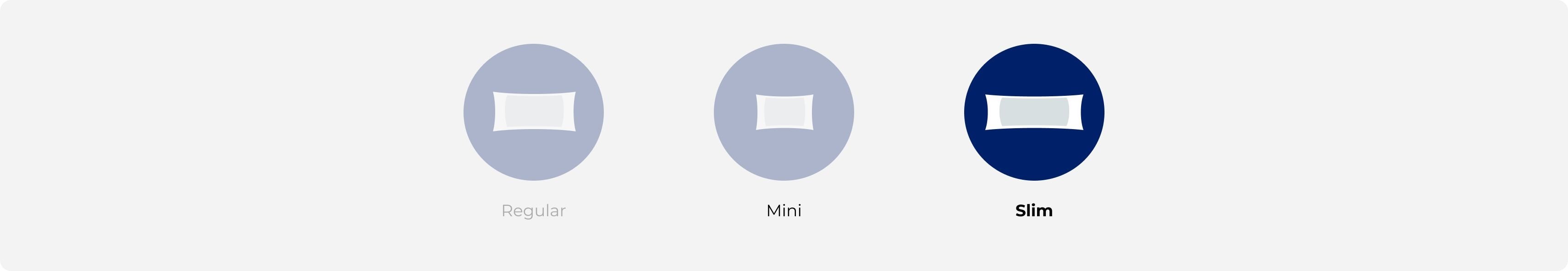 Infographic showing mini, slim, and regular pouch formats, highlighting slim nicotine pouch format