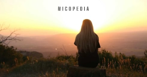 Person sitting outside and thinking