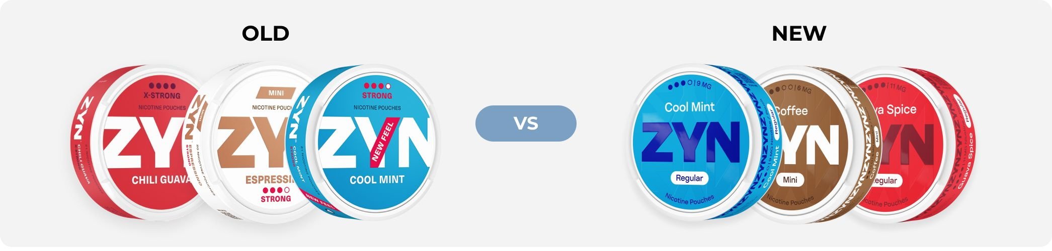 old versus new zyn updated designs