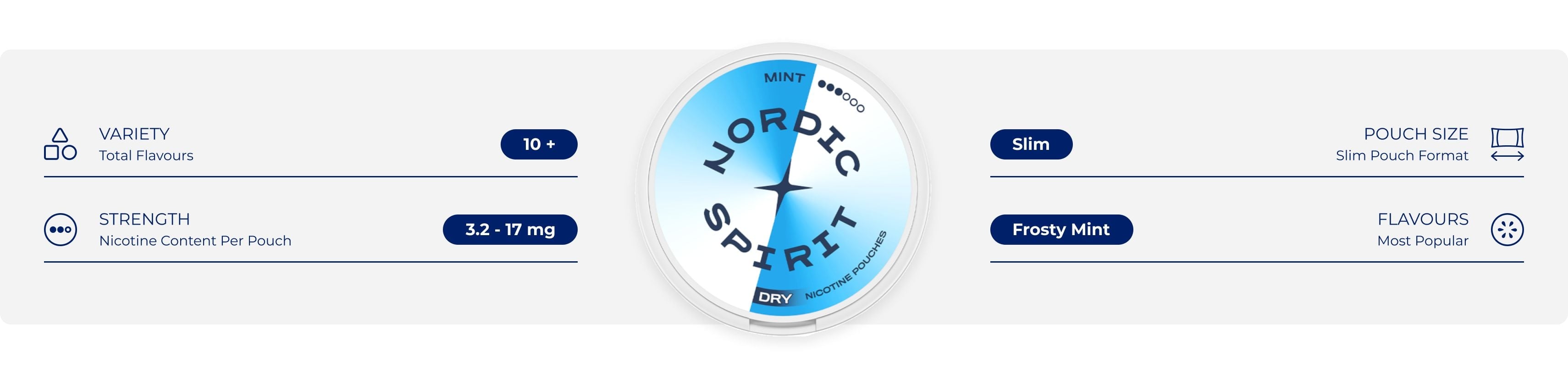 About the brand - Nordic Spirit UK flavour, strength, and pouch format options