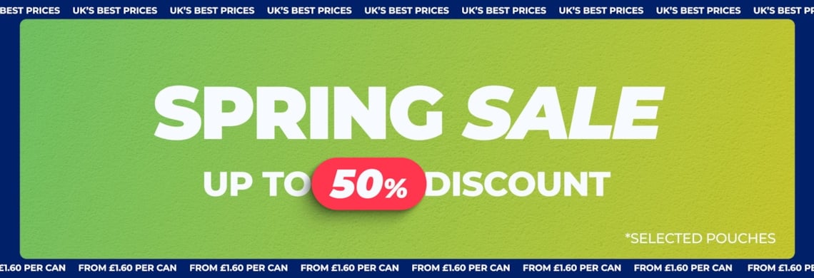 Up to 50% off Selected Pouches