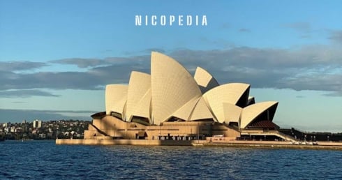 Sydney Opera House against a blue sky