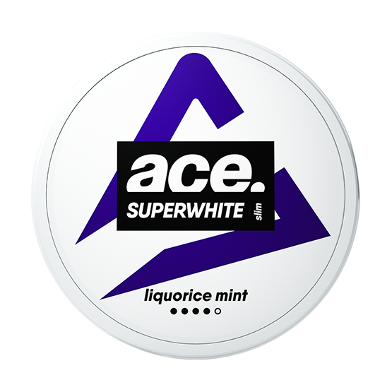 Ace Superwhite Liquorice Slim Strong