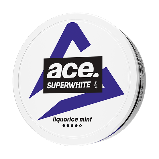 Ace Superwhite Liquorice Slim Strong