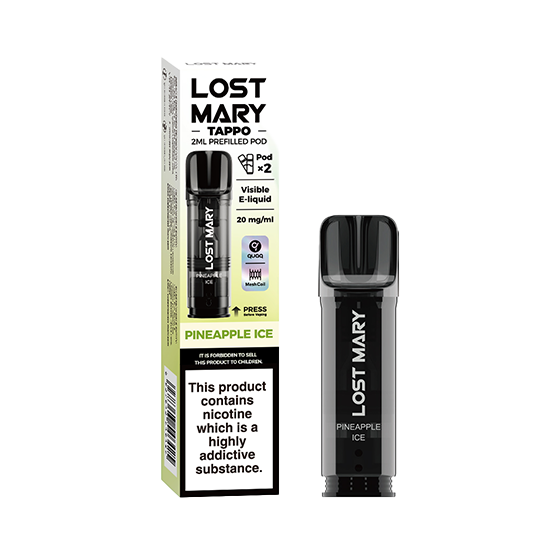 Pineapple Ice Tappo Prefilled Pods by Lost Mary