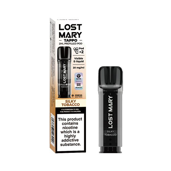 Silky Tobacco Tappo Prefilled Pods by Lost Mary