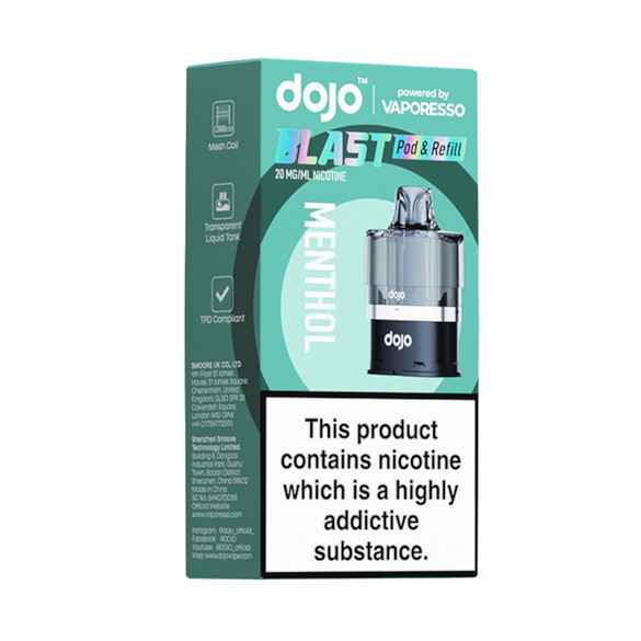 Vaporesso DOJO BLAST 6000 Prefilled Pods Menthol