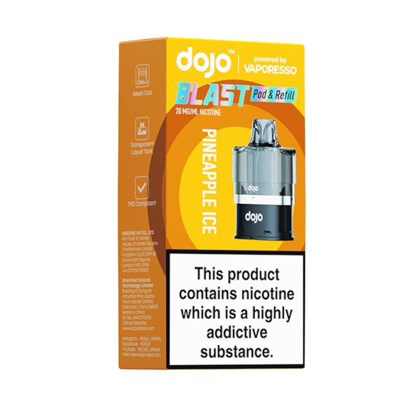 Vaporesso DOJO BLAST 6000 Prefilled Pods Pineapple Ice